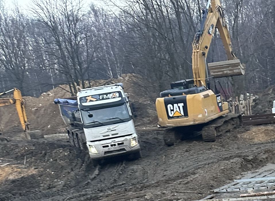 Usługi koparka gasienicowa/kolowa,wynajem przesiewacza ,ladowarka