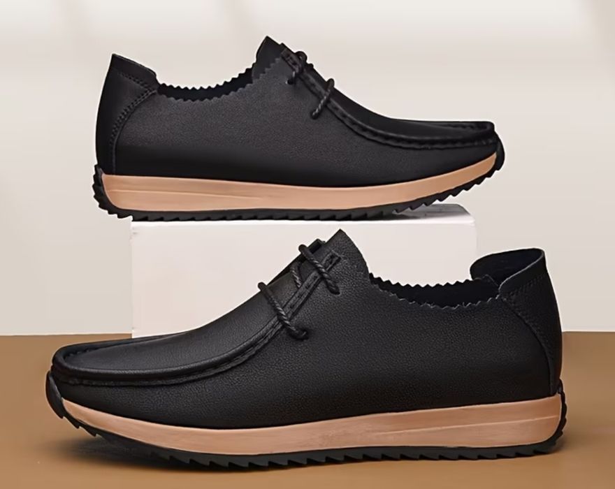 Мужские кожаные туфли лоферы  чоловічі туфлі