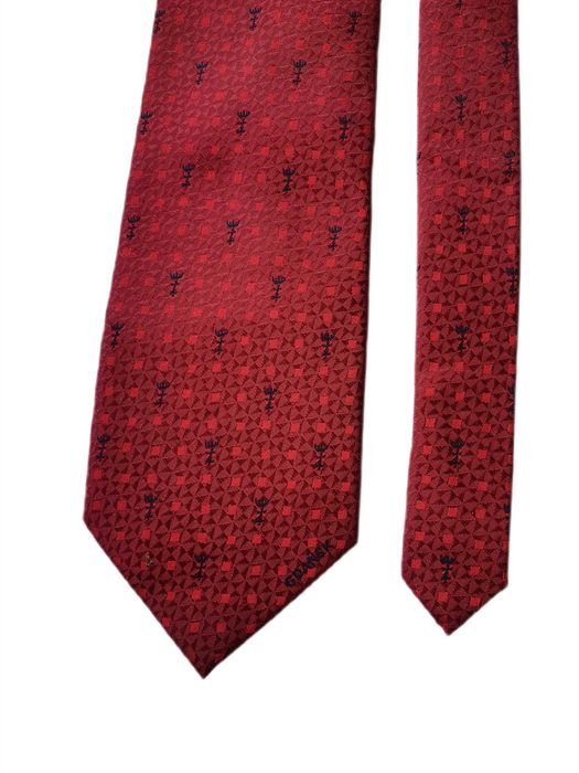 Krawat czerwony bordowy Gdańsk (T)