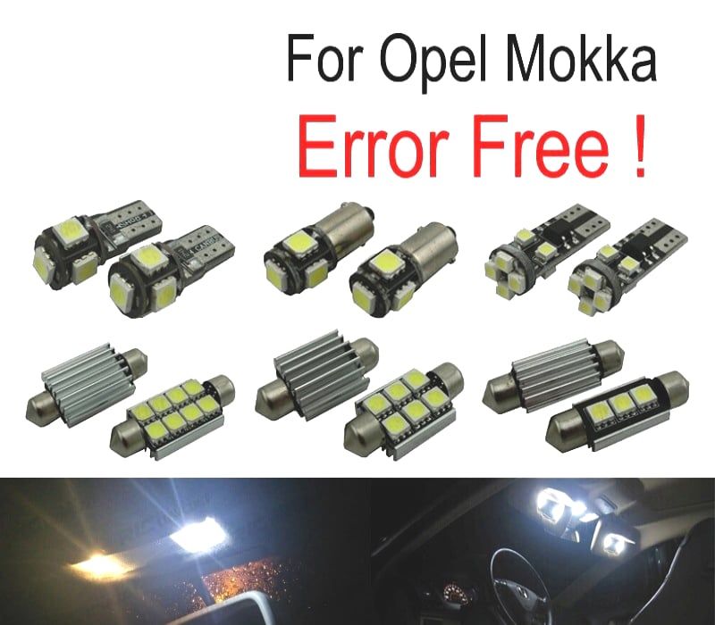 KIT COMPLETO 14 LAMPADAS LED INTERIOR PARA OPEL MOKKA 12-