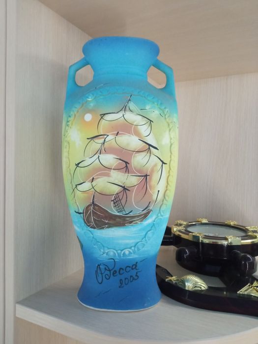 Ваза ручная роспись Одесса 2005