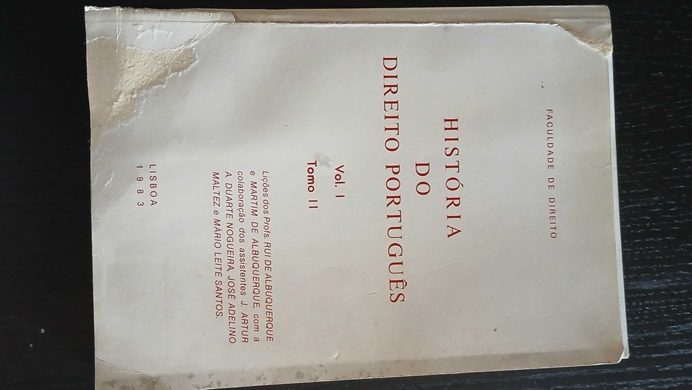 História do Direito Português - Ruy e Martim de Albuquerque
