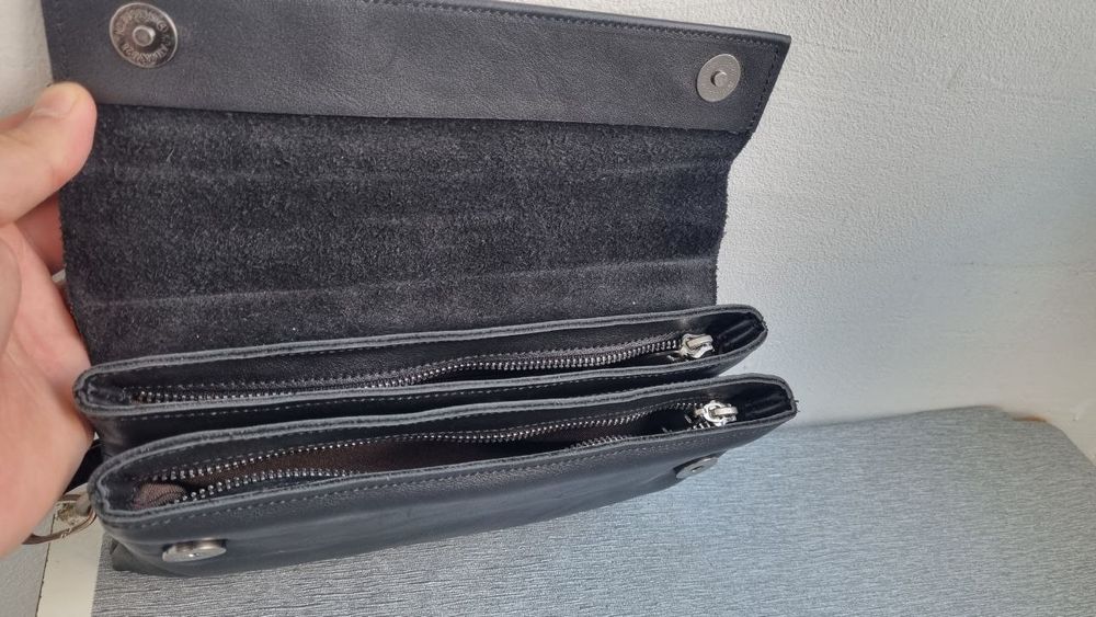 Кожанная барсетка. Мужской клатч