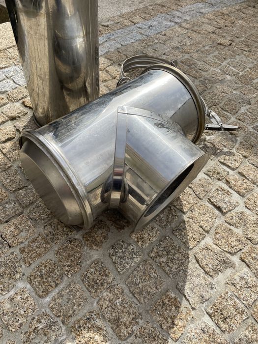 Tubo para chamine mais uma saida