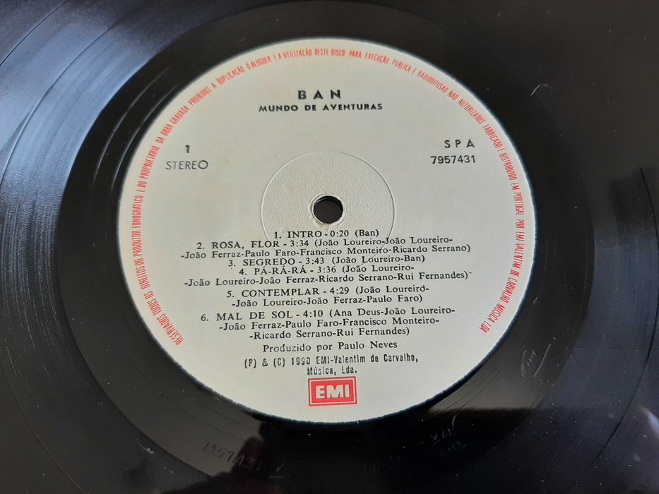 Ban - Mundo de Aventuras - Portugal - Vinil LP