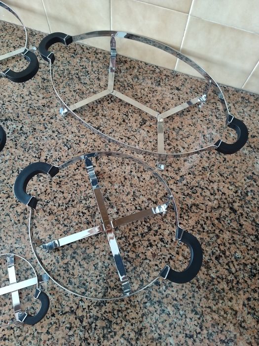 Bases com pegas para tachos taças travessas casa restaurante hotel