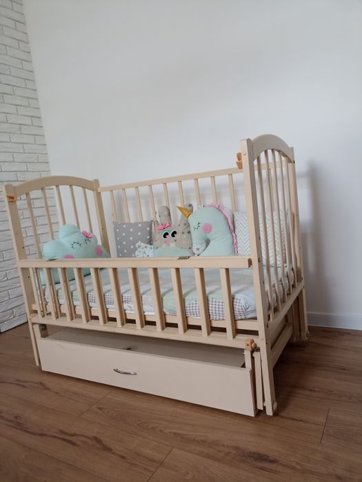 Ліжечко 120×60 для немовляти + матрац | Ціна знижена