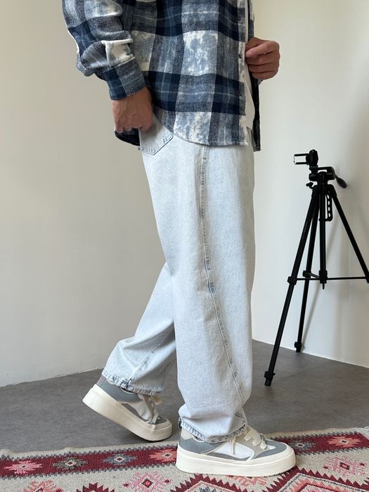Джинси чоловічі широкі банани, balloon jeans, штани балони реп | Джинсы широкие мужские, штаны бананы, джынсы беги 90 х rap sk8 | Розмір S