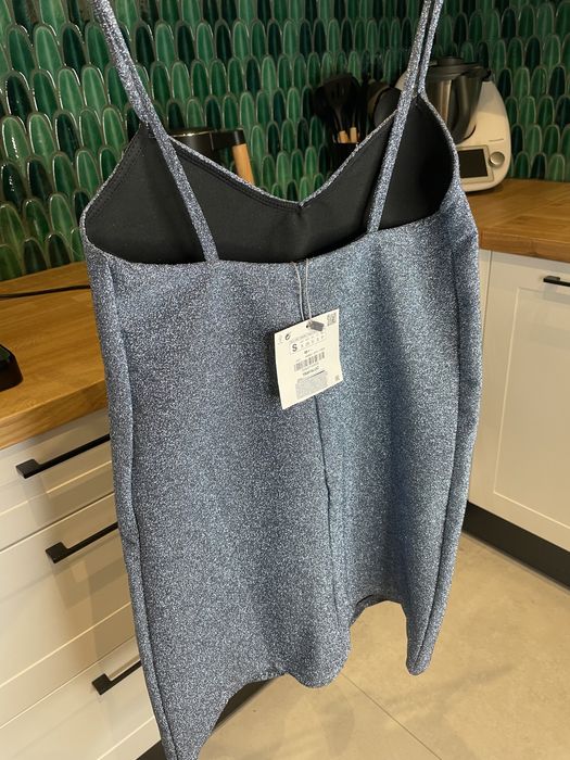 Sukienka brokatowa Zara S