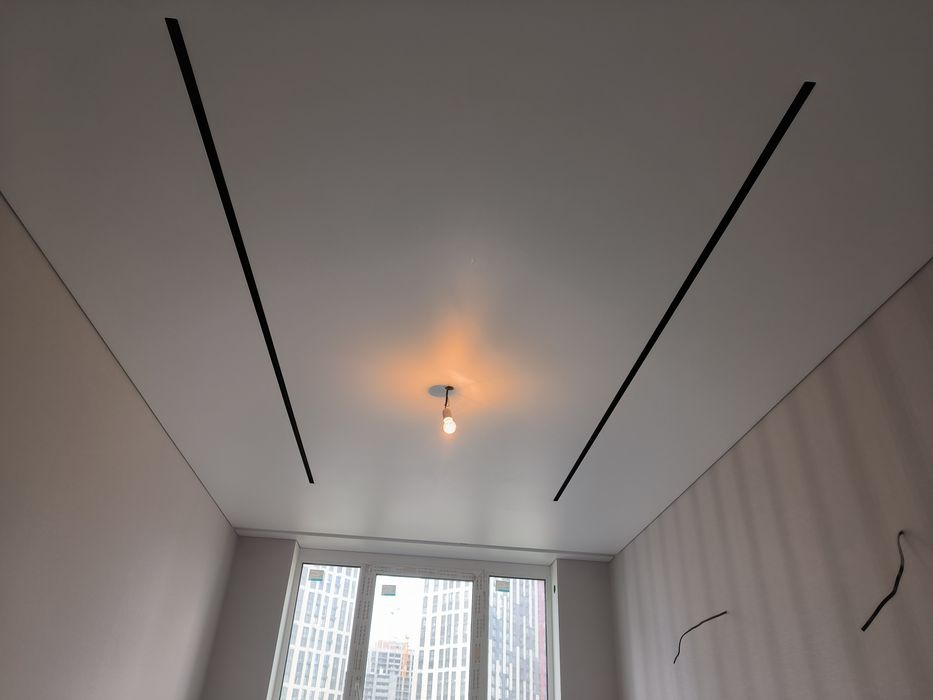 Встановлюємо натяжні стелі, натяжные потолки