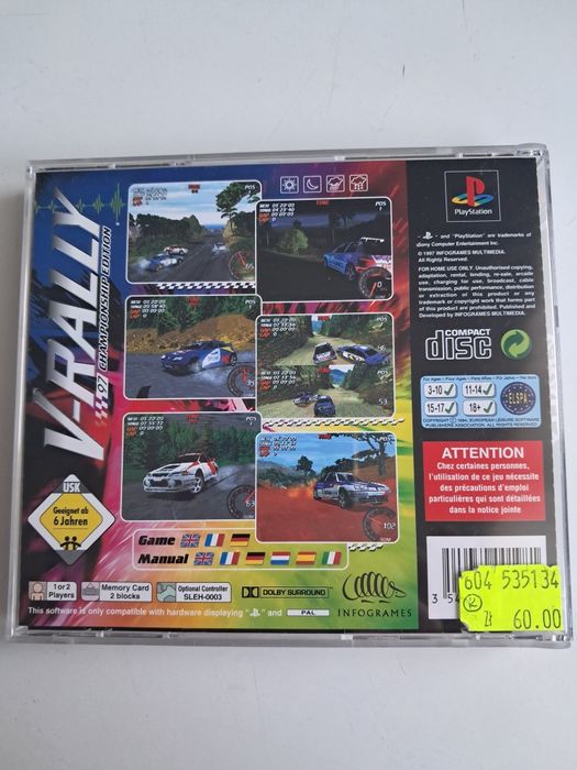 V-rally ps1 gra.