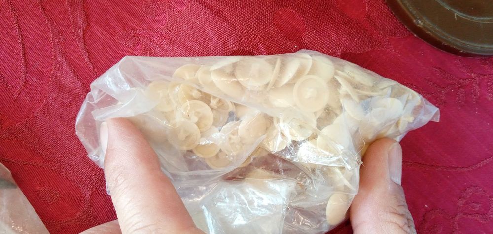 Red Boy! Lata antiga Vilkius Inglesa Toffee-15E-Parafusos-2E desde 2E.