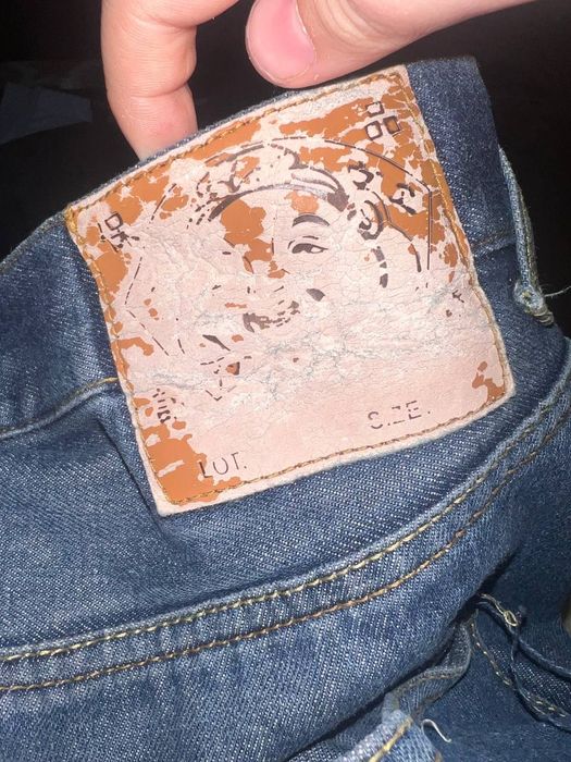 Джинсы EVISU casual skinhead