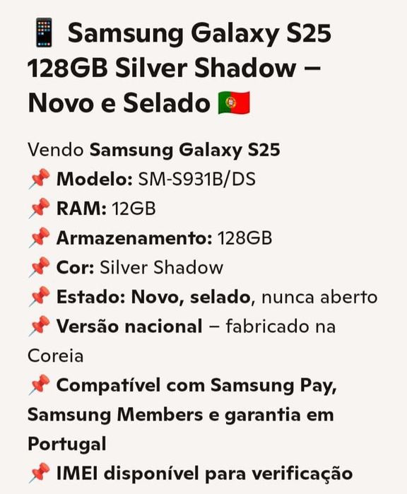Samsung Galaxy S25 128 Gb