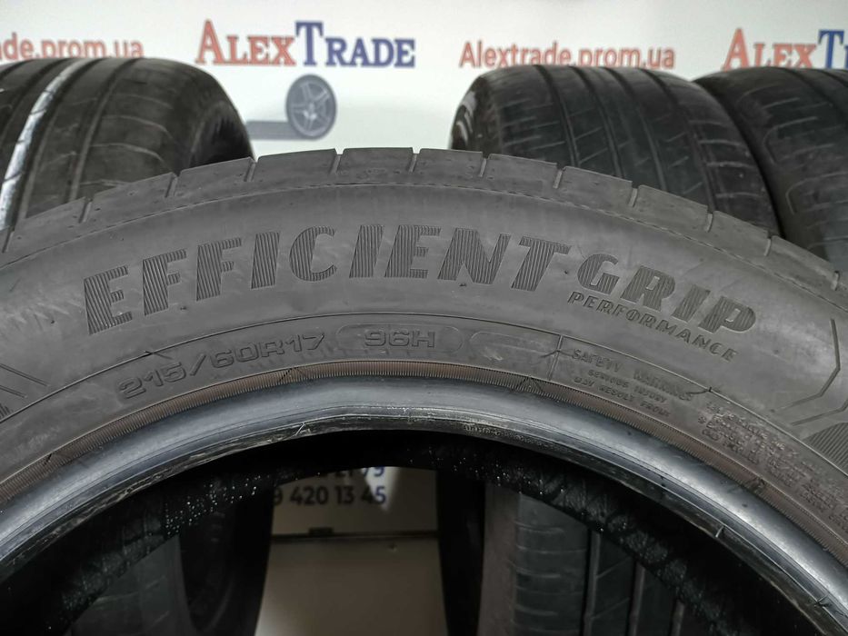 4 шт. 215/60 R17 Goodyear EfficientGrip Performance літні шини бу