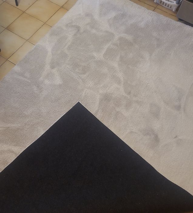 Tapete sala  branco e cinza