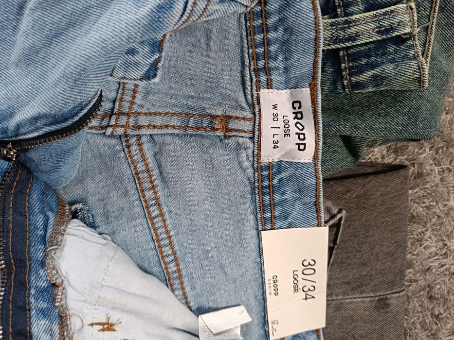 Cropp zestaw nowych spodni jeansowych 30/34