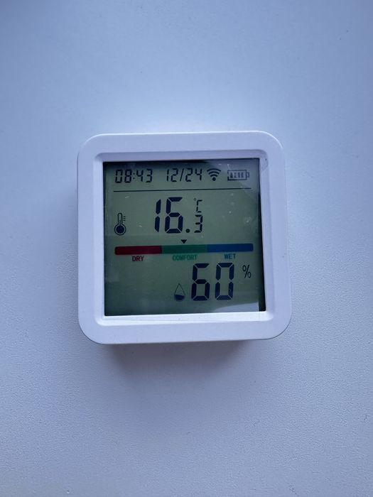 Wi-Fi датчик температури та вологості Tuya, SmartLife з РК дисплеєм