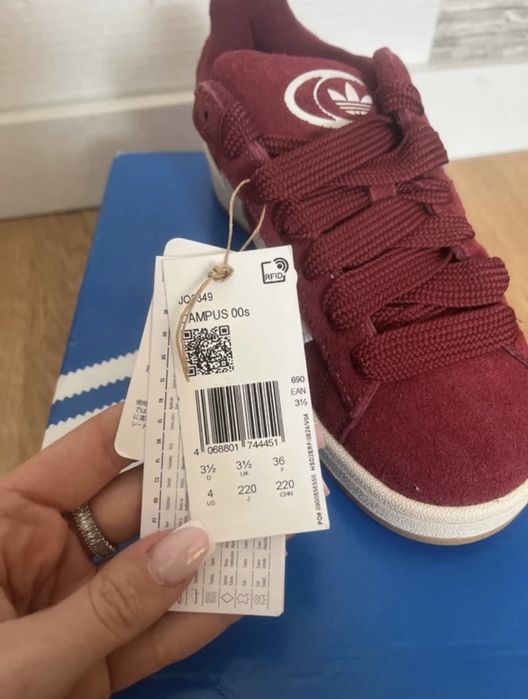 Adidas Campus 00s bordowe rozmiar 36