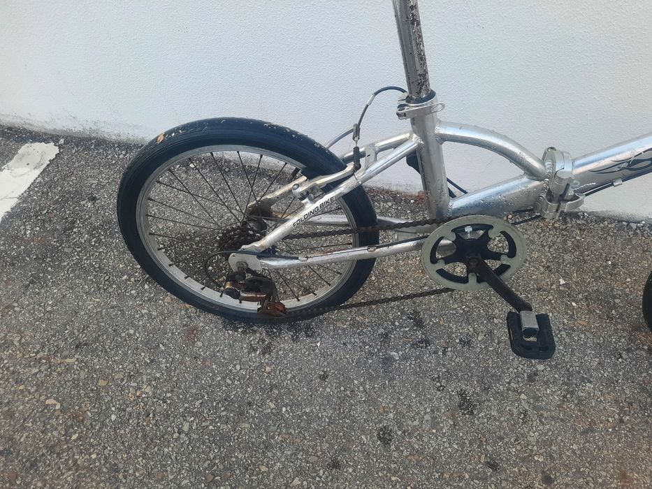 Bicicleta dobravel de aluminio usada