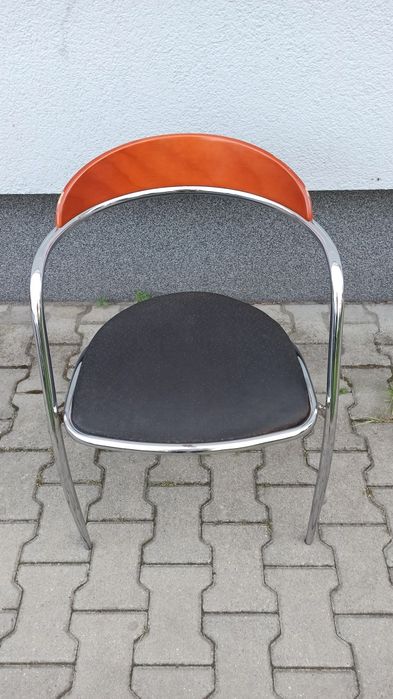 Krzesło metalowe Effezeta modern vintage Włochy PRL retro