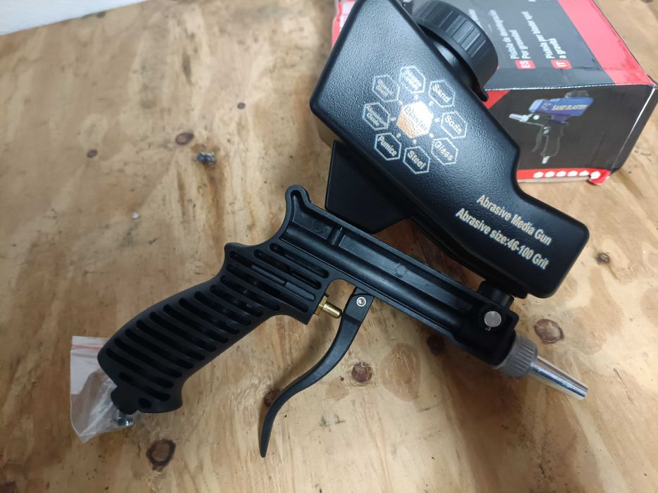 Pistola decapagem jato areia