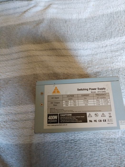 Блок живлення Golden Field ATX-S460 400W