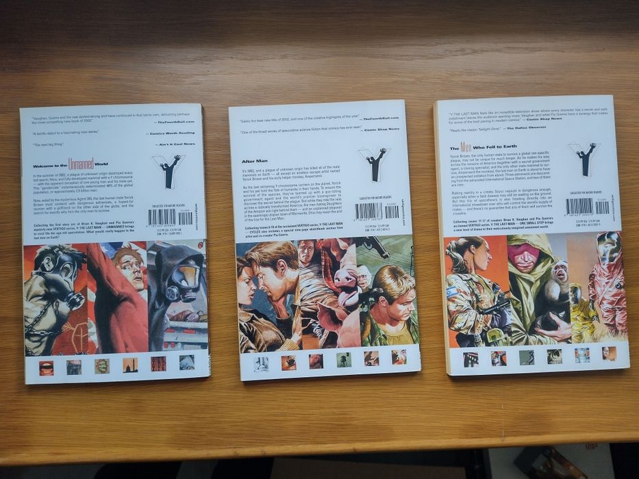 Y: The Last Man 1, 2 e 3 - inglês