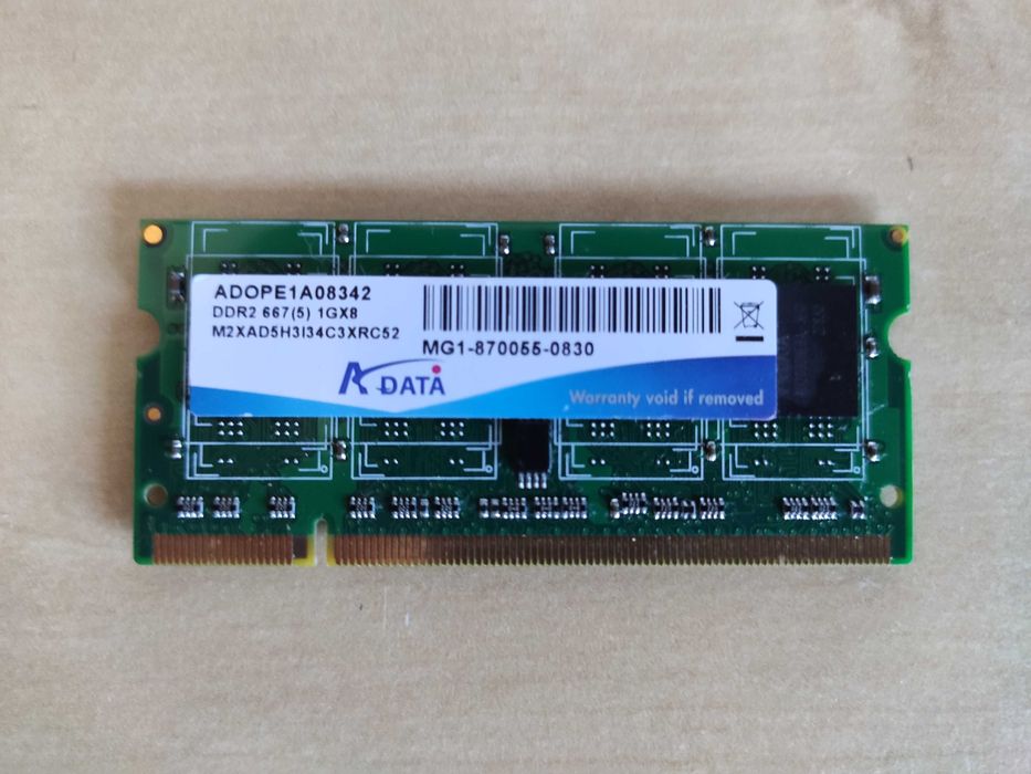 Adata 1GB DDR2 667MHz (Memória de portátil, SO-DIMM)