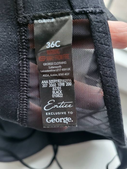 Новый нарядний бюстгалтер George 36 С