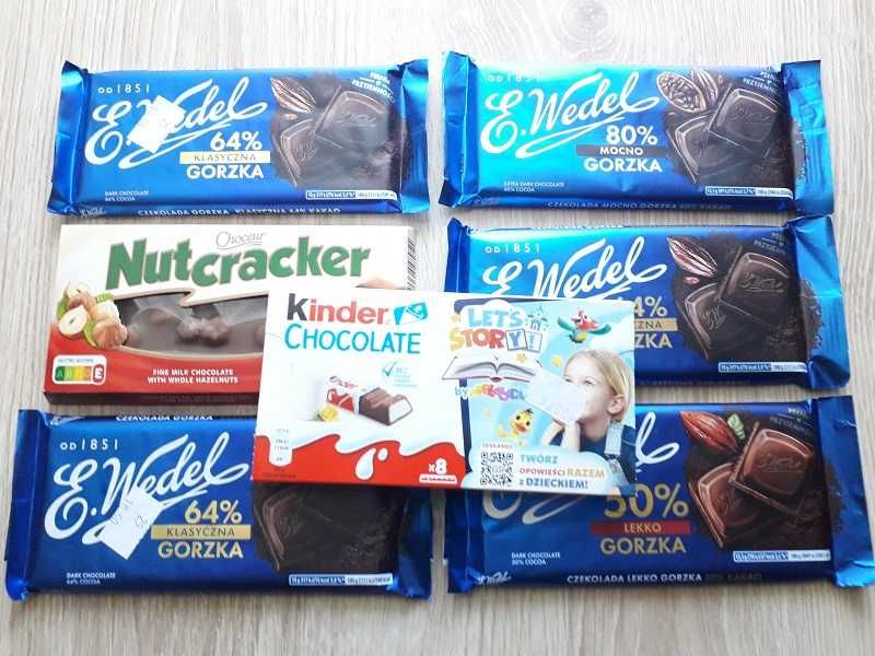 Zestaw słodyczy Czekolady Wedel + Kinder