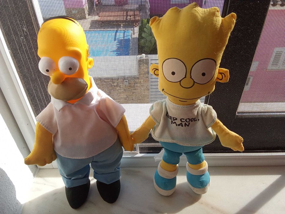 Bart e Homer Simpsons 1990