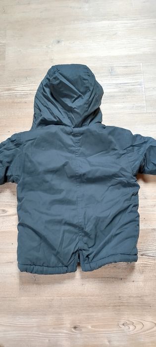 Zielona zimowa kurtka chłopięca 92 cm Zara