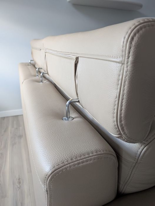 Narożnik/Sofa  skóra z funkcją spania