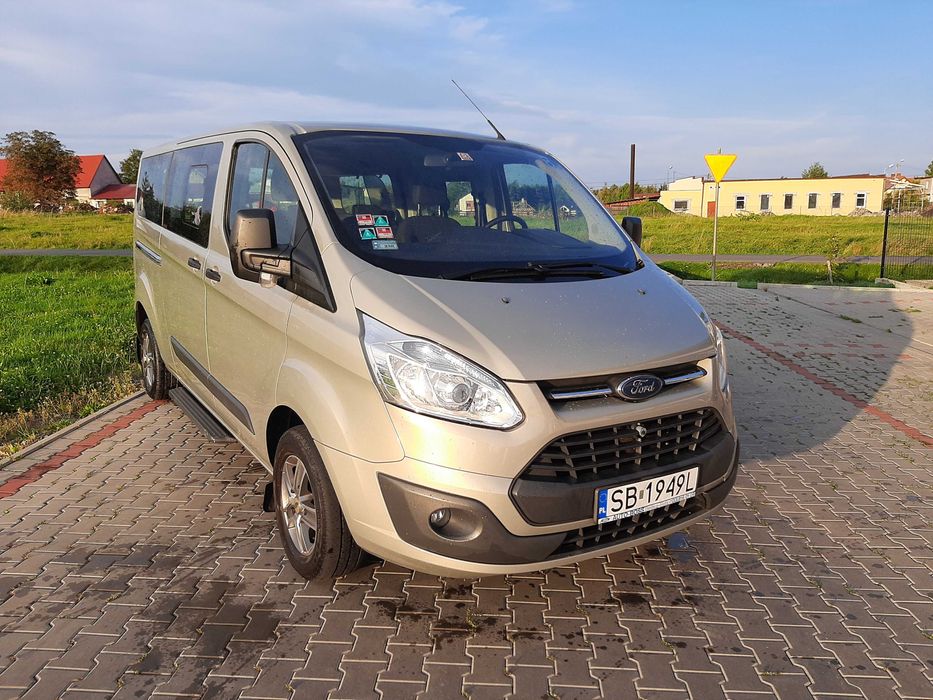 FORD TOURNEO CUSTOM 2,2  155KM 8os. 2013, Hak, Salon Polska,