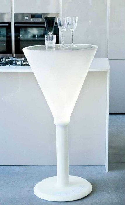 Mesa led com iluminação rgb