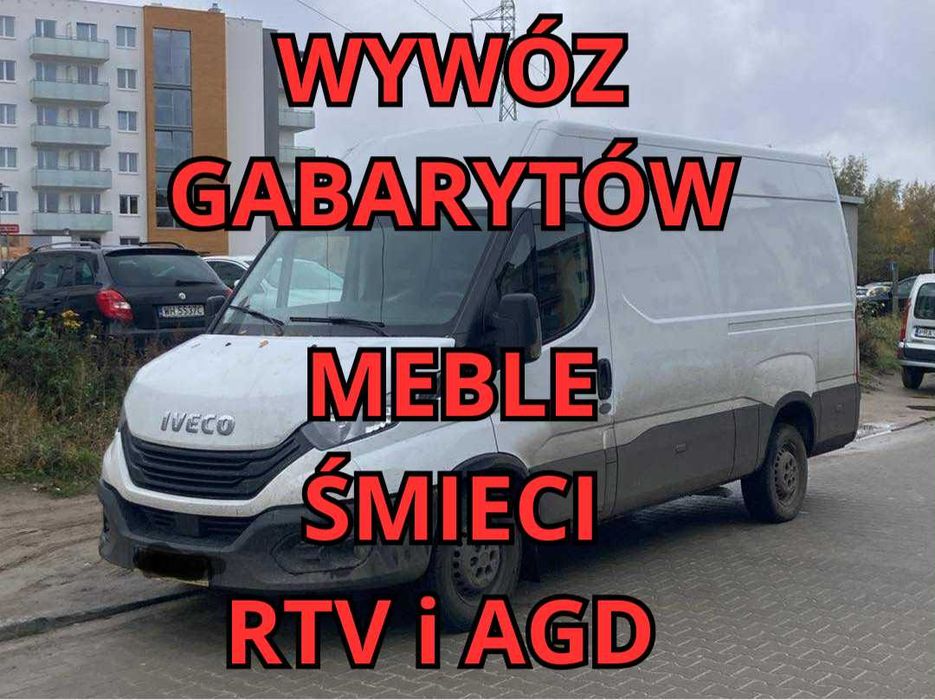 WYWÓZ MEBLI transport, gabaryty, śmieci, sprzęt RTV i AGD
