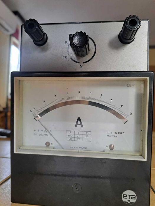 Amperomierz laboratoryjny ERA KM-1, 0-5A-10A