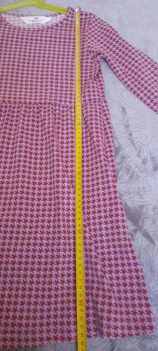 Dziewczęca sukienka z bawełny H&M r. 122/128