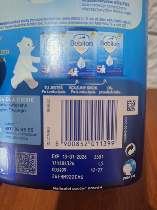 Mleko modyfikowane Bebilon 3