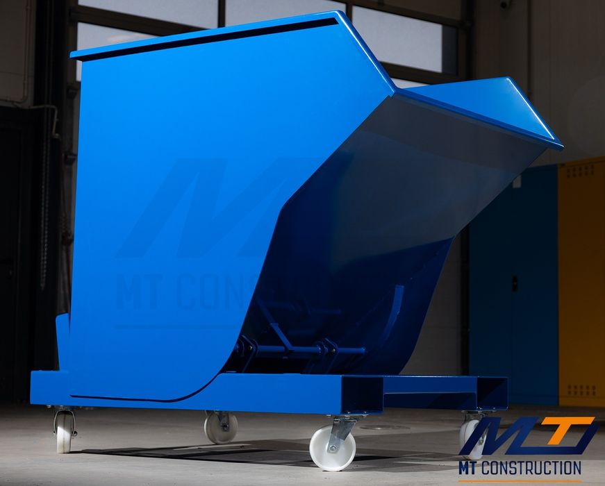 Kontener / Koleba / Pojemnik metalowy samowyładowczy 600l  | Producent