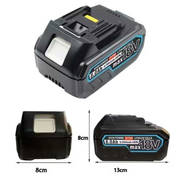 Аккумулятор Li-Ion (высокотоковый) Makita 18V, 8000mAh BL1830 10x21700