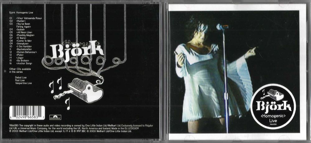 Bjork - Homogenic Live CD [EU]