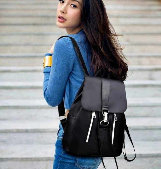 PLECAK DAMSKI Pojemny Plecak Miejski Z Ekoskóry