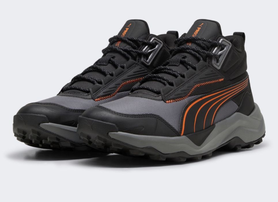 Черевики puma, чорні ботинки, кросівки для трекінгу, розмір 40