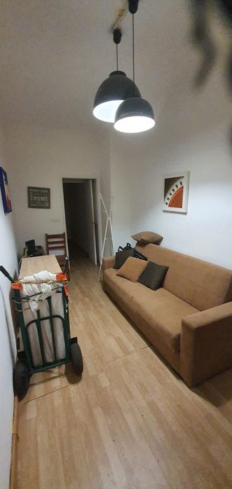 Sofá cama castanho