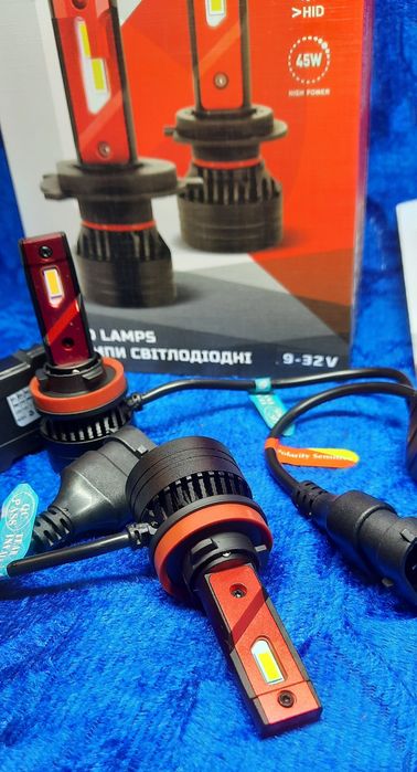 Лампа DECKER LED PL-01 H11 Н1 Н7 Н4 9006 9005 5000K 10000LM 45W 12- 24