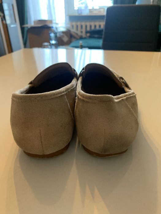 Buty damskie mokasyny 37  beżowe