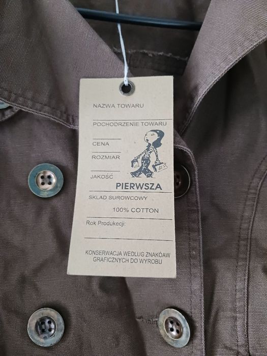 Kurtka parka brązowa