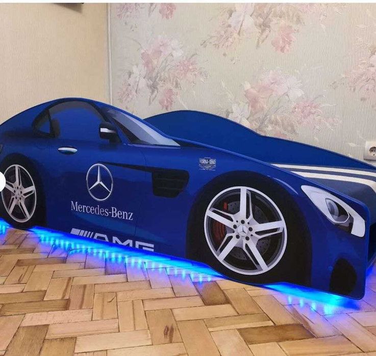 Кровать машина з матрасом/ліжко машина/диван авто/Безкоштовна доставка